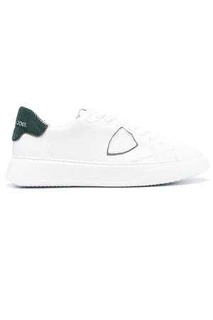 Sneakers Temple Men, White Green PHILIPPE MODEL | BTLUVEW2